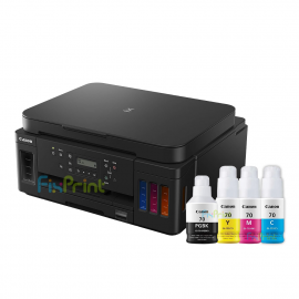 BUNDLING Printer Canon PIXMA Ink Efficient G6070 Print-Scan-Copy Wireless Duplex LAN, Printer Canon Ink Tank G 6070 With Original Ink