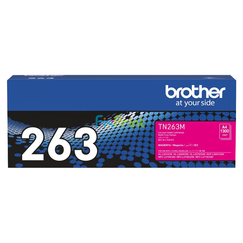 Cartridge Toner Original TN-263 TN263 Magenta, Printer Brother DCP-L3551CDW MFC-3735CDN MFC-3750CDW MFC-3770CDW