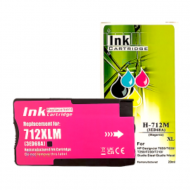 Cartridge Xantri HPC 712XL Magenta, Refill 712 XL Printer HPC DesignJet T650 T630 T250 T230 T210 Chip