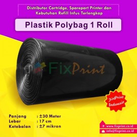 Plastik Packing Polybag (1 Roll) Lebar 17cm, Pembungkus Toner Cartridge 17 cm